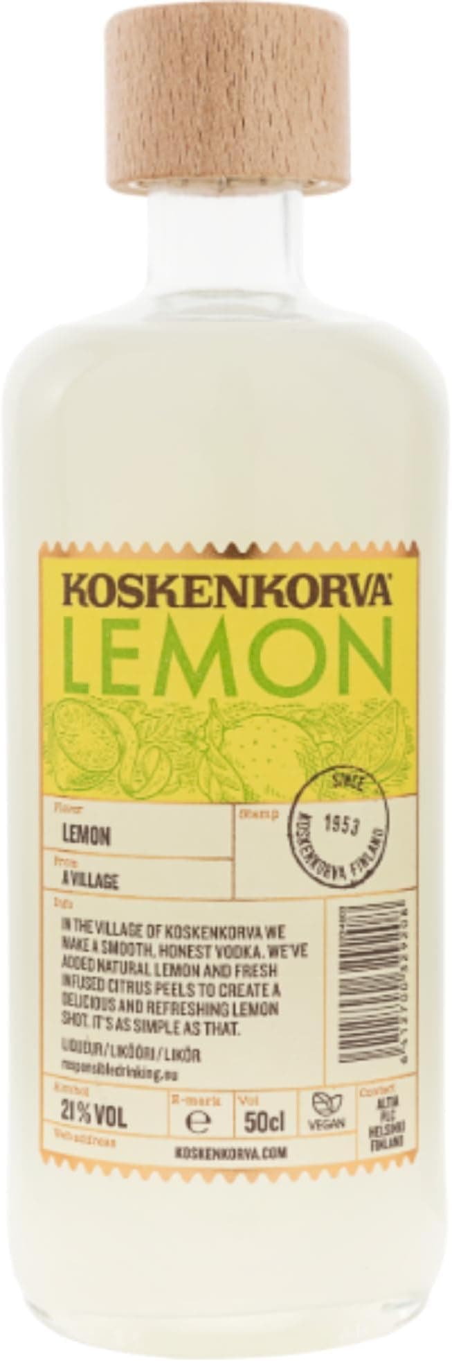 Koskenkorva Lemon Shot Premium Lemon Liqueur 0.5 L 21% 